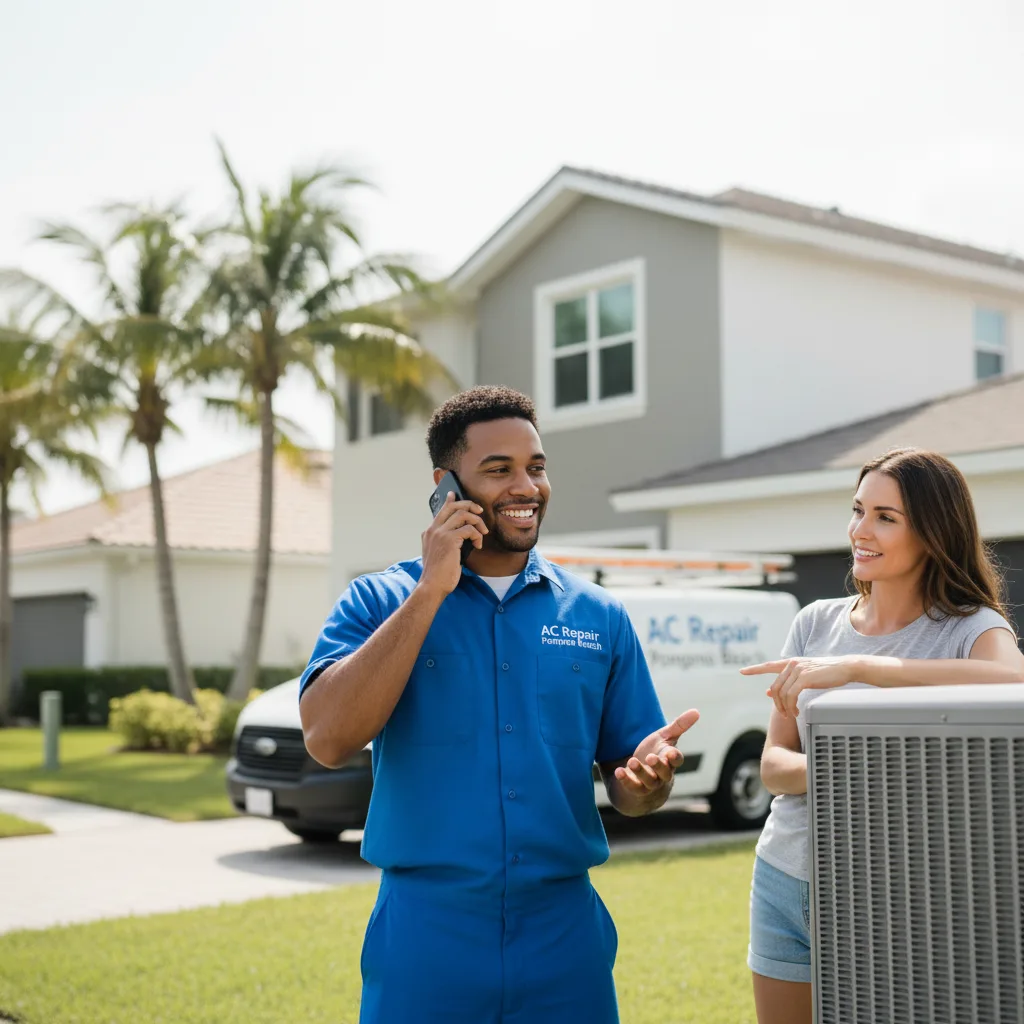 AC Repair Pompano Beach customer support in Hollywood
